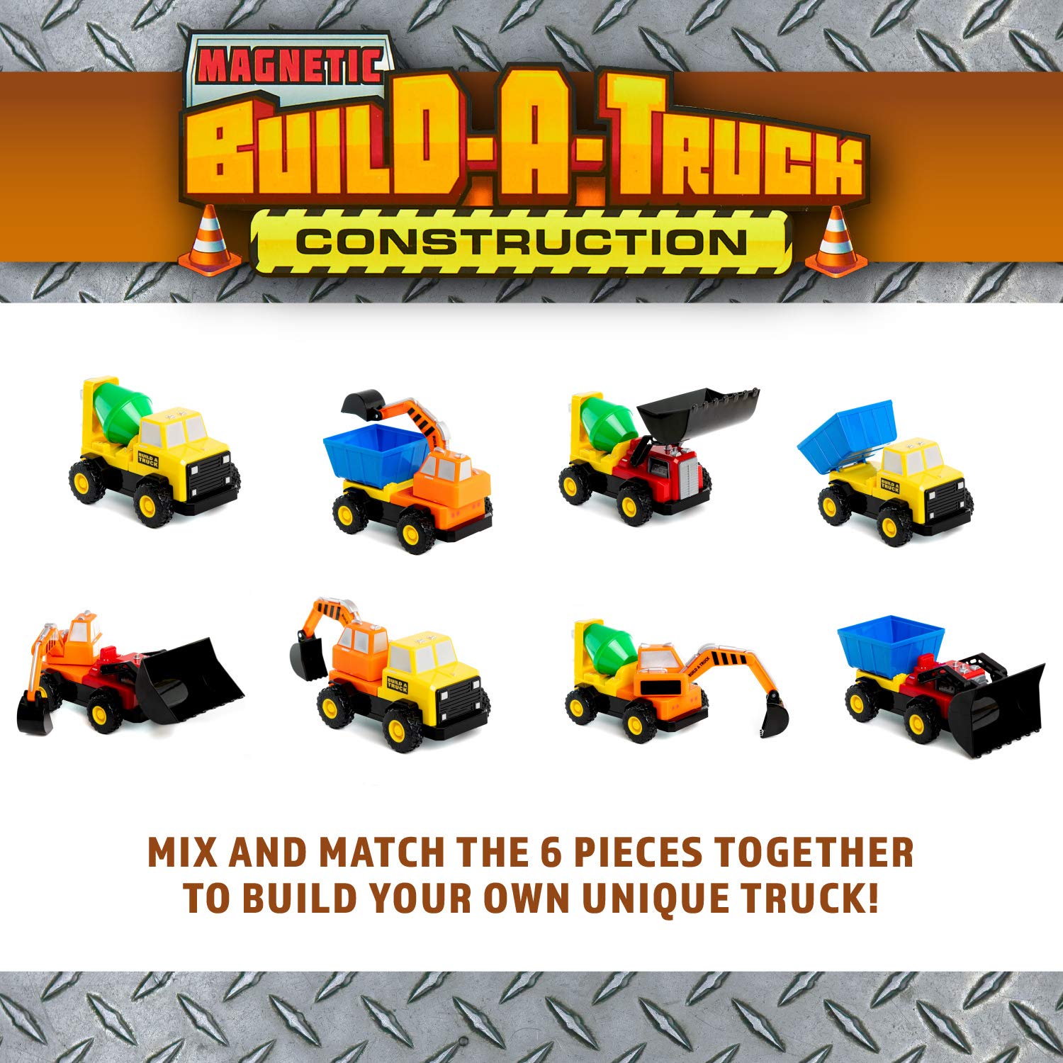 Beliebte Spielzeuge - Magnetic Build-A-Truck - Konstruktion (60401) - Bild 2 von 6
