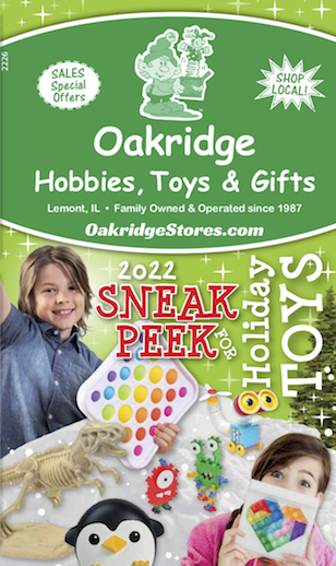 Oakridge Hobbies & Toys 2022 SNEAK PEEK Holiday Toy Collection Preview Flyer